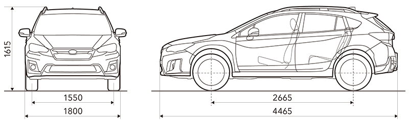 Dimensioni Subaru XV