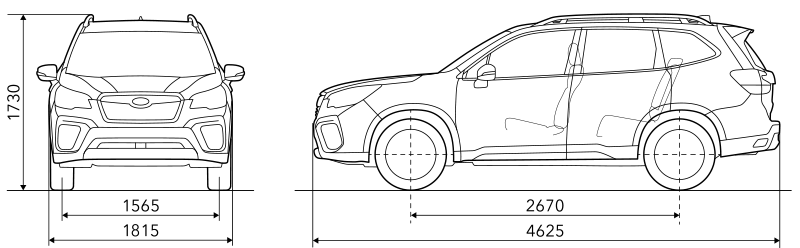 Dimensioni Subaru Forester e-BOXER