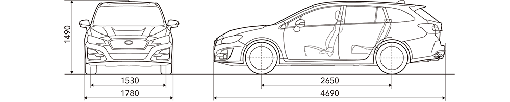 Dimensioni Subaru Levorg