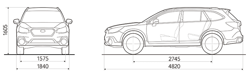 Dimensioni Subaru Outback